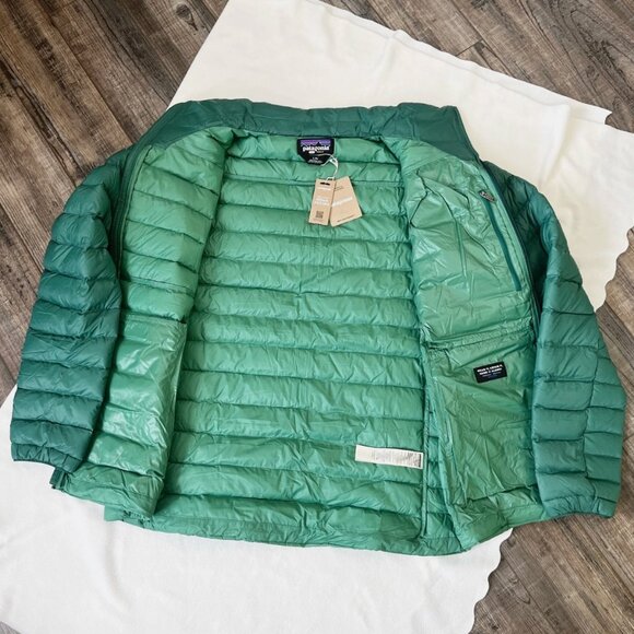 New $279 Patagonia Men's 2XL Down Sweater Puffer Jacket 84675 Gather Green - Picture 11 of 12